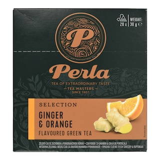 PERLA BEVERAGES | Τσάι Πράσινο Τζίντζερ Πορτοκάλι 20x1.5g