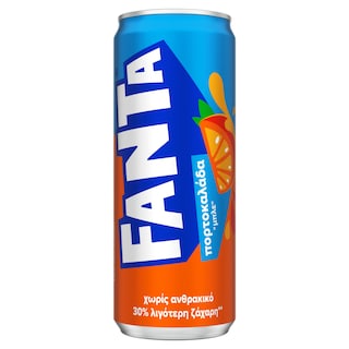 FANTA | Soft Drink Orangeade Blue Still Can 330ml