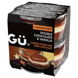 GU | Cheesecake Διπλή Σοκολάτα Βανίλια 2x82g