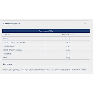 ΔΩΔΩΝΗ | Κρέμα Βανίλια Παραδοσιακή 160g
