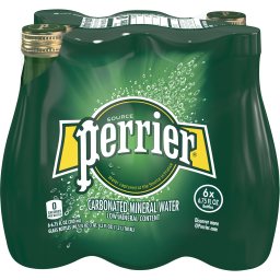 PERRIER | Water Water Natural Mineral Carbonated 6x200ml