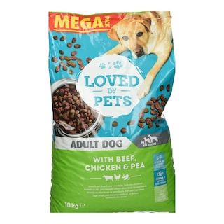 LOVED BY PETS | Σκυλοτροφή Βοδινό Κοτόπουλο Αρακά 10kg