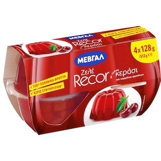 Ζελέ Recor Κεράσι 4x128g