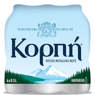 ΚΟΡΠΗ | Νερό Φυσικό Μεταλλικό 6x500ml