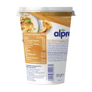 ALPRO | Φυτικό Επιδόρπιο Σόγιας Ροδάκινο Vegan 500g
