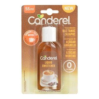 CANDEREL | Υποκατάστατο Καστανής Ζάχαρης Υγρό 55ml