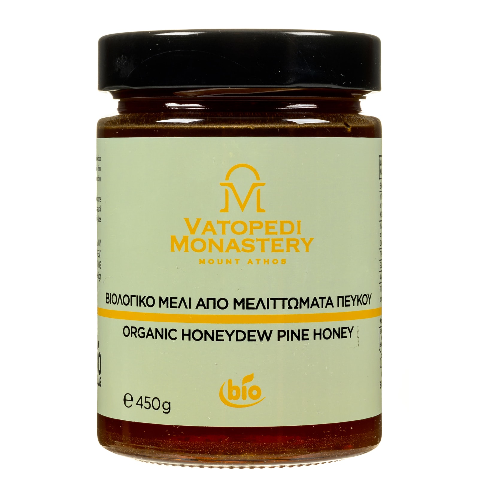 VATOPEDI MONASTERY Μέλι Πεύκου Bio 450g