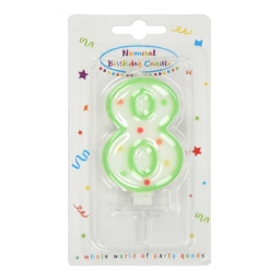 DECORATA | Κερί Γενεθλίων Νο8 1 Τεμάχιο