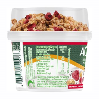 ACTIVIA | Επιδόρπιο Γιαουρτιού Fiber Γκρανόλα Κόκκινα Φρούτα 165g