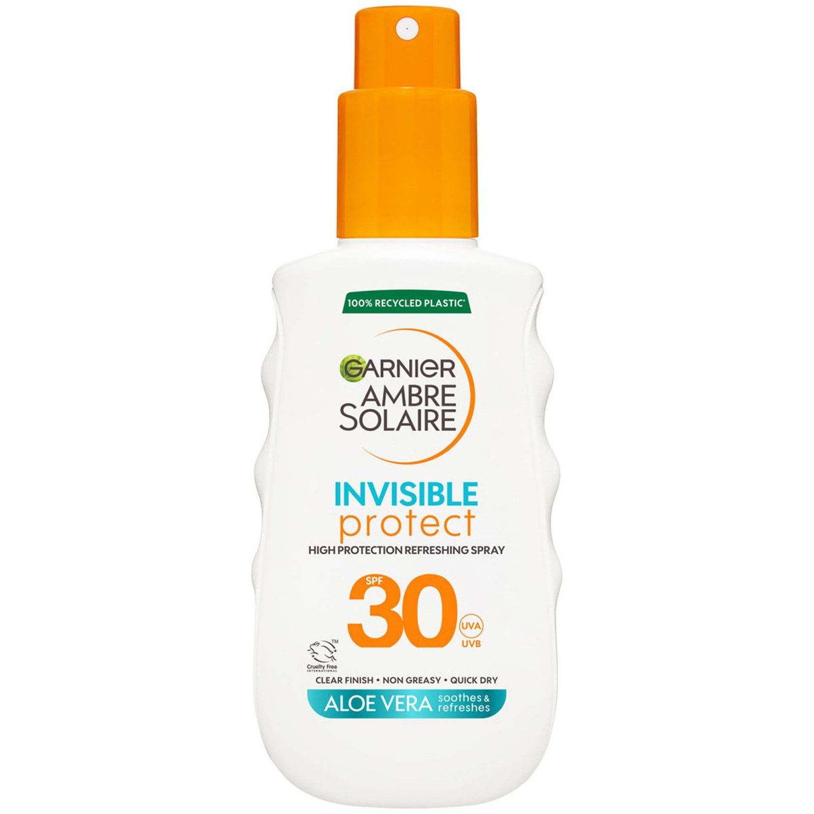 AMBRE SOLAIRE Αντηλιακό Spray Invisible Protect SPF30 150ml