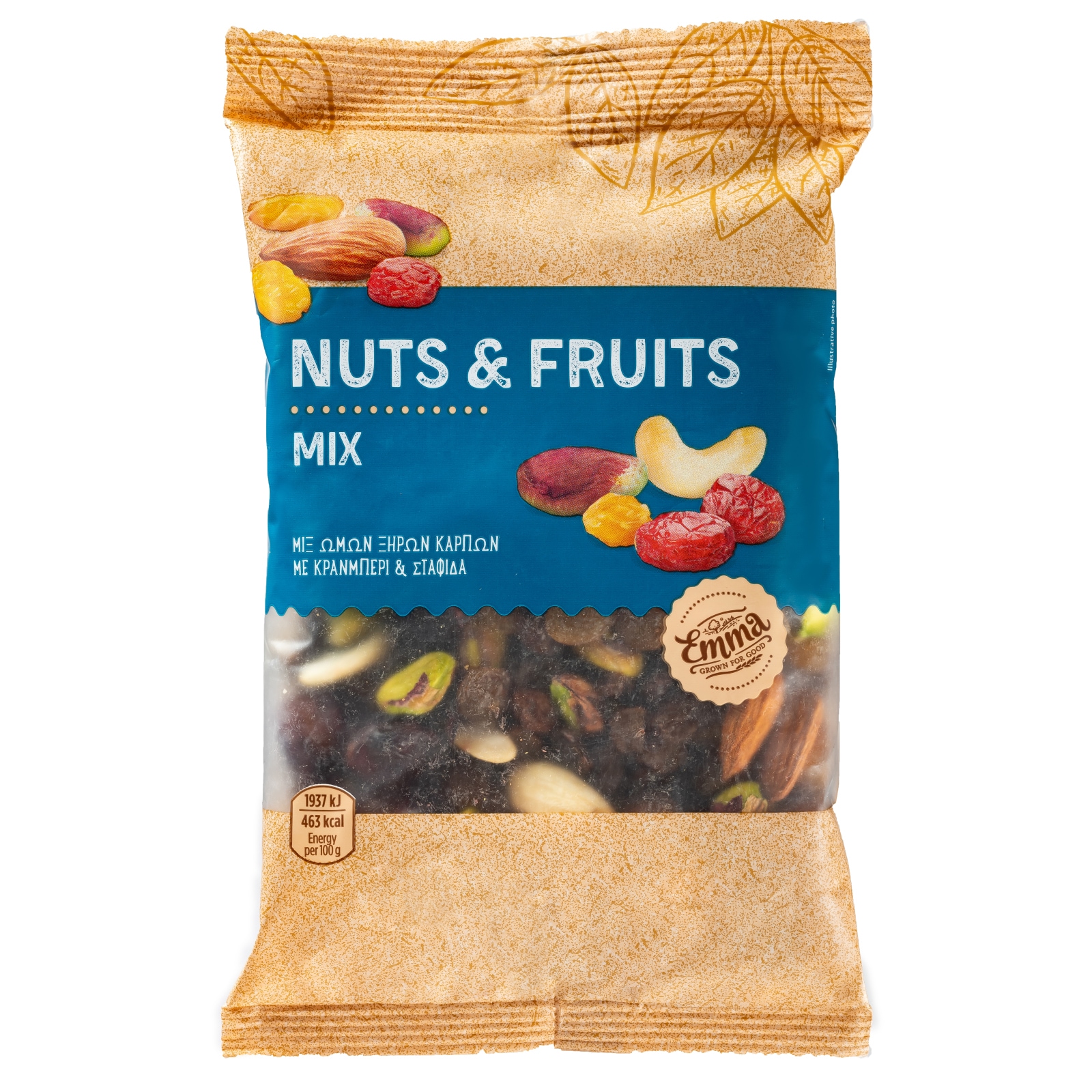 EMMA Μείγμα Ξηρών Καρπών Κράνμπερι και Σταφίδα Ωμοί 200g