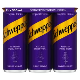 SCHWEPPES | Αναψυκτικό Tropical Fusion 6x330ml