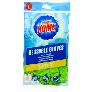 CLEAN HOME | Γάντια Πολλαπλών Χρήσεων Large Latex 2 Τεμάχια