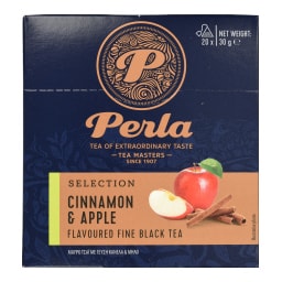 PERLA BEVERAGES | Τσάι Μαύρο Γεύση Κανέλα και Μήλο 20x1.5g