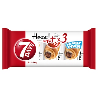 7DAYS | Κρουασάν Πραλίνα 3x70g