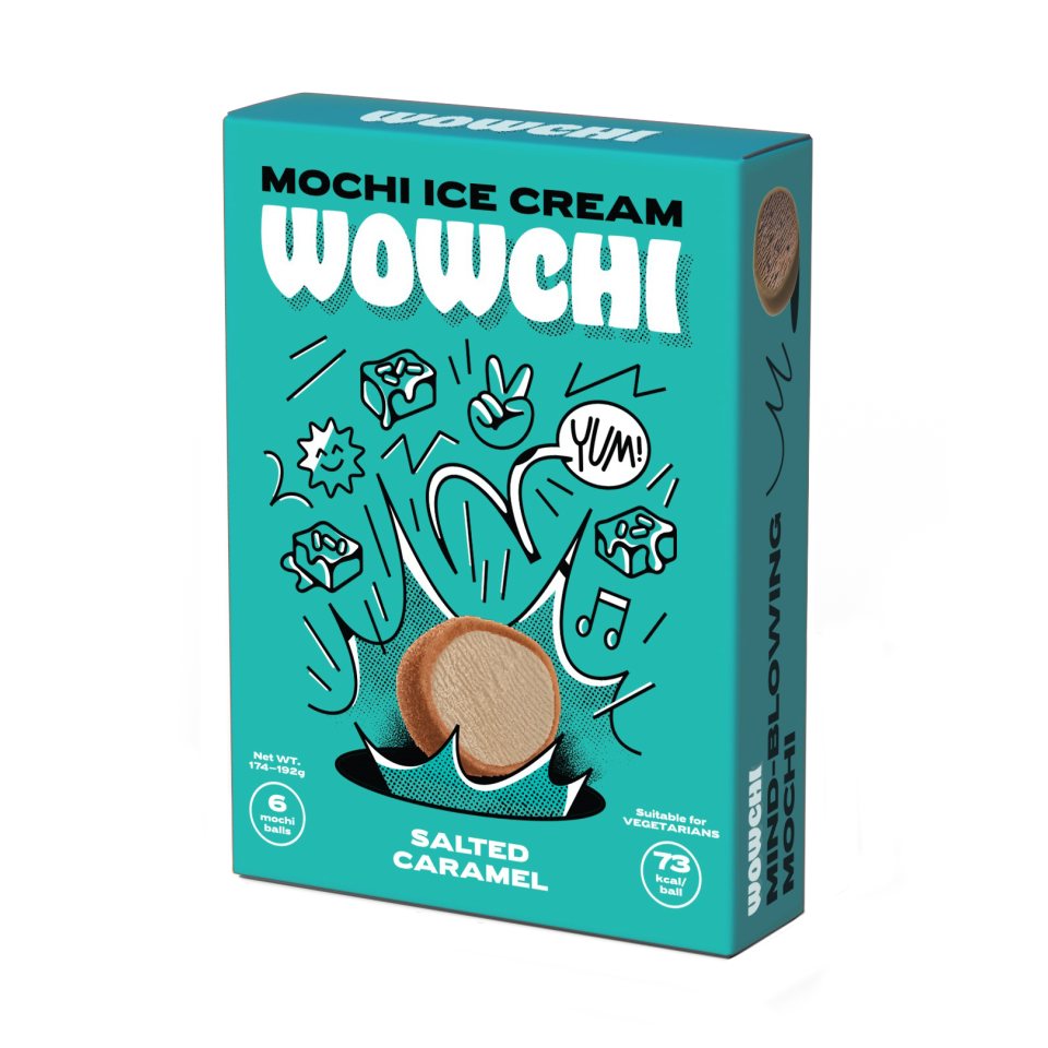 WOWCHI MOCHI Παγωτό Mochi Salted Caramel 174g