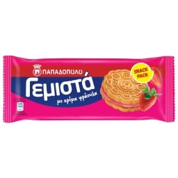 ΠΑΠΑΔΟΠΟΥΛΟΥ | Μπισκότα Γεμιστά Φράουλα 58g