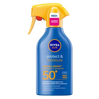 NIVEA | Αντηλιακό Spray Trigger Protect & Moisture SPF50+ 270ml