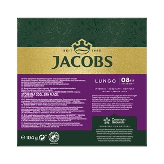 JACOBS | Κάψουλες Καφέ Espresso Lungo Intenso 20x5.2g