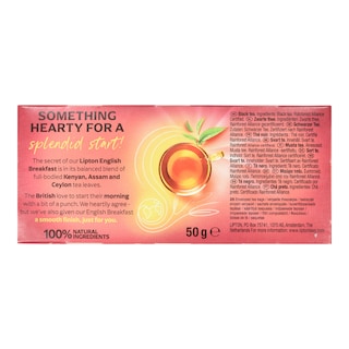 LIPTON | Τσάι Μαύρο English Breakfast 25x2g