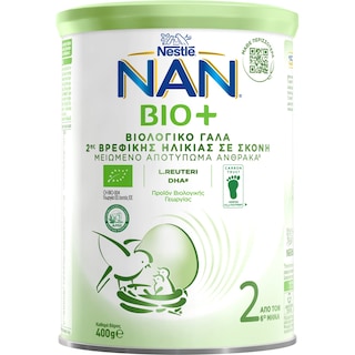 NAN | Γάλα Βρεφικό Σκόνη Bio Νο2 6+ Μηνών 400gr