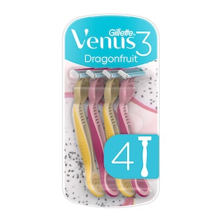 GILLETTE | Ξυραφάκια Venus 3 Dragonfruit 4 Τεμάχια