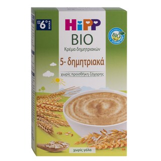 HIPP | Κρέμα 5 Δημητριακών Bio 200g