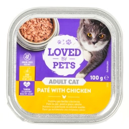 LOVED BY PETS | Γατοτροφή Πατέ Κοτόπουλο 100g