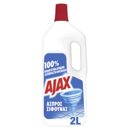 AJAX | ΑΣΠΡΟΣ ΣΙΦΟΥΝΑΣ | Καθαριστικό Πατώματος Άσπρος Σίφουνας Classic 2lt