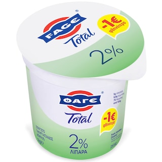 TOTAL | Γιαούρτι Στραγγιστό 2% 1kg Έκπτωση 1Ε