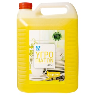 Υγρό Πιάτων Λεμόνι 4lt