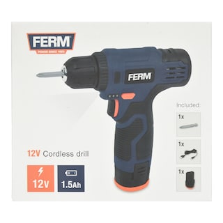 FERM | Τρυπάνι Ασύρματο 12V 1.5Ah 1 Τεμάχιο