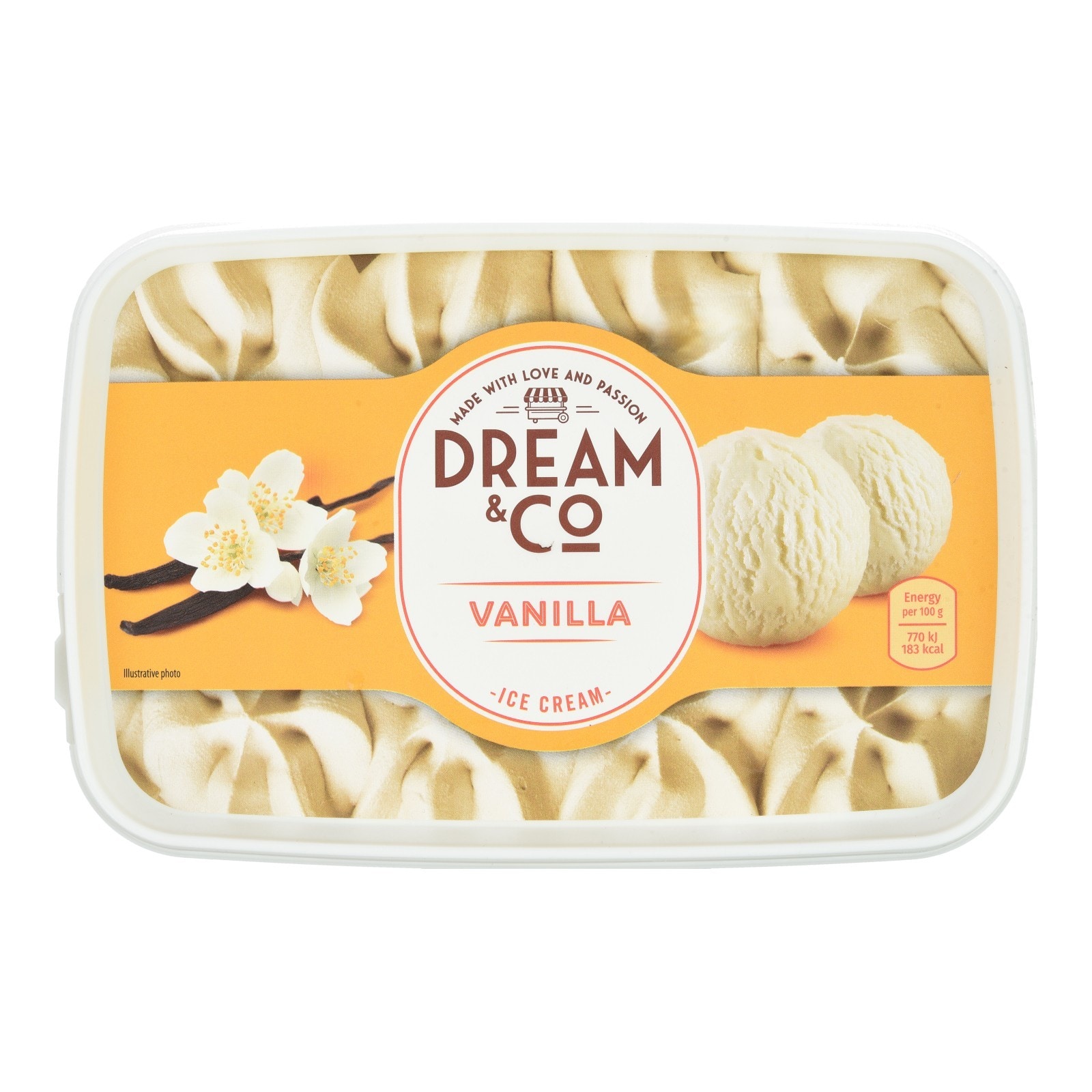 DREAM & CO Παγωτό Βανίλια 500g