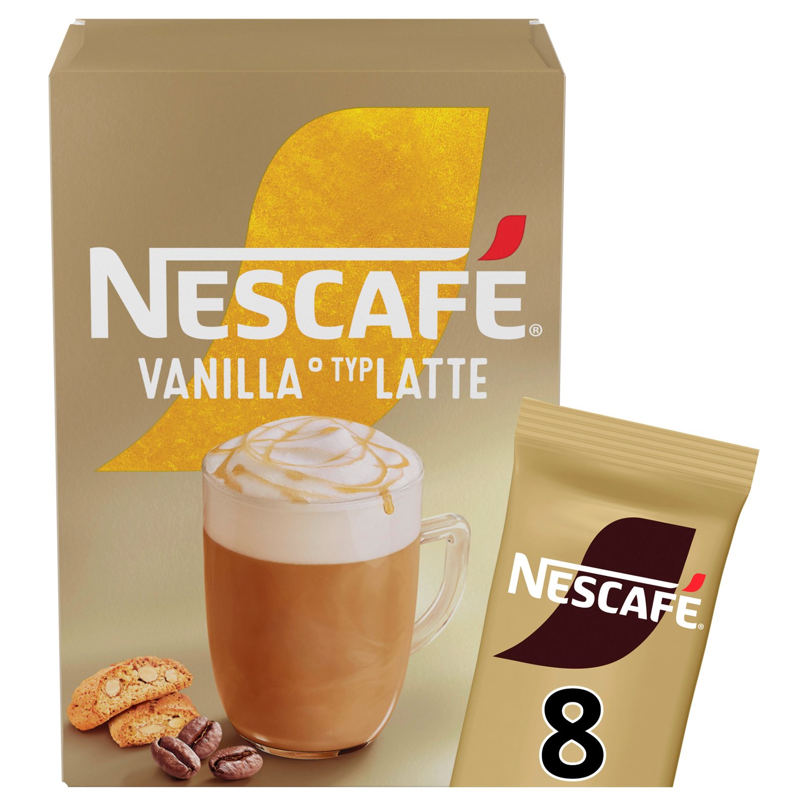 NESCAFE Στιγμιαίος Καφές Vanilla Latte 8x18.5g