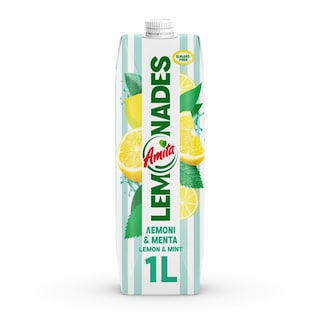 AMITA | Φρουτοποτό Lemonades Λεμόνι Μέντα 1lt
