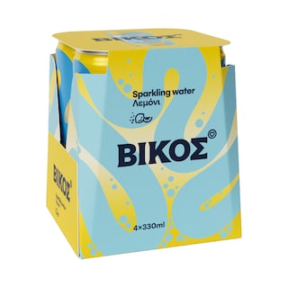 ΒΙΚΟΣ | Ανθρακούχο Νερό Λεμόνι 4x330ml