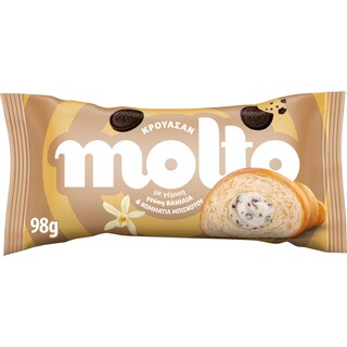 MOLTO | Κρουασάν Cream & Cookies Βανίλια 98g