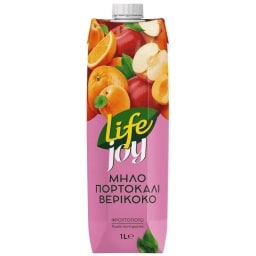 LIFE | Φρουτοποτό Πορτοκάλι Μήλο Βερίκοκο 1lt