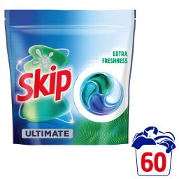 SKIP | Κάψουλες Πλυντηρίου Ρούχων Ultimate Extra Freshness 60 Τεμάχια