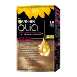 OLIA | Βαφή Μαλλιών Νο8.0 Ξανθό Ανοιχτό 1 Τεμάχιο