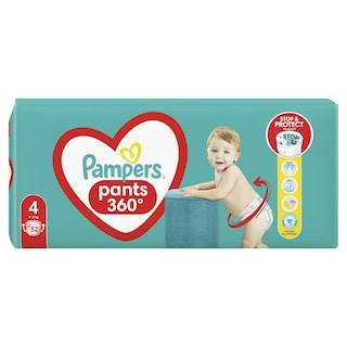 PAMPERS | Πάνες Βρακάκι Μωρού Pants Νο4 52 Τεμάχια