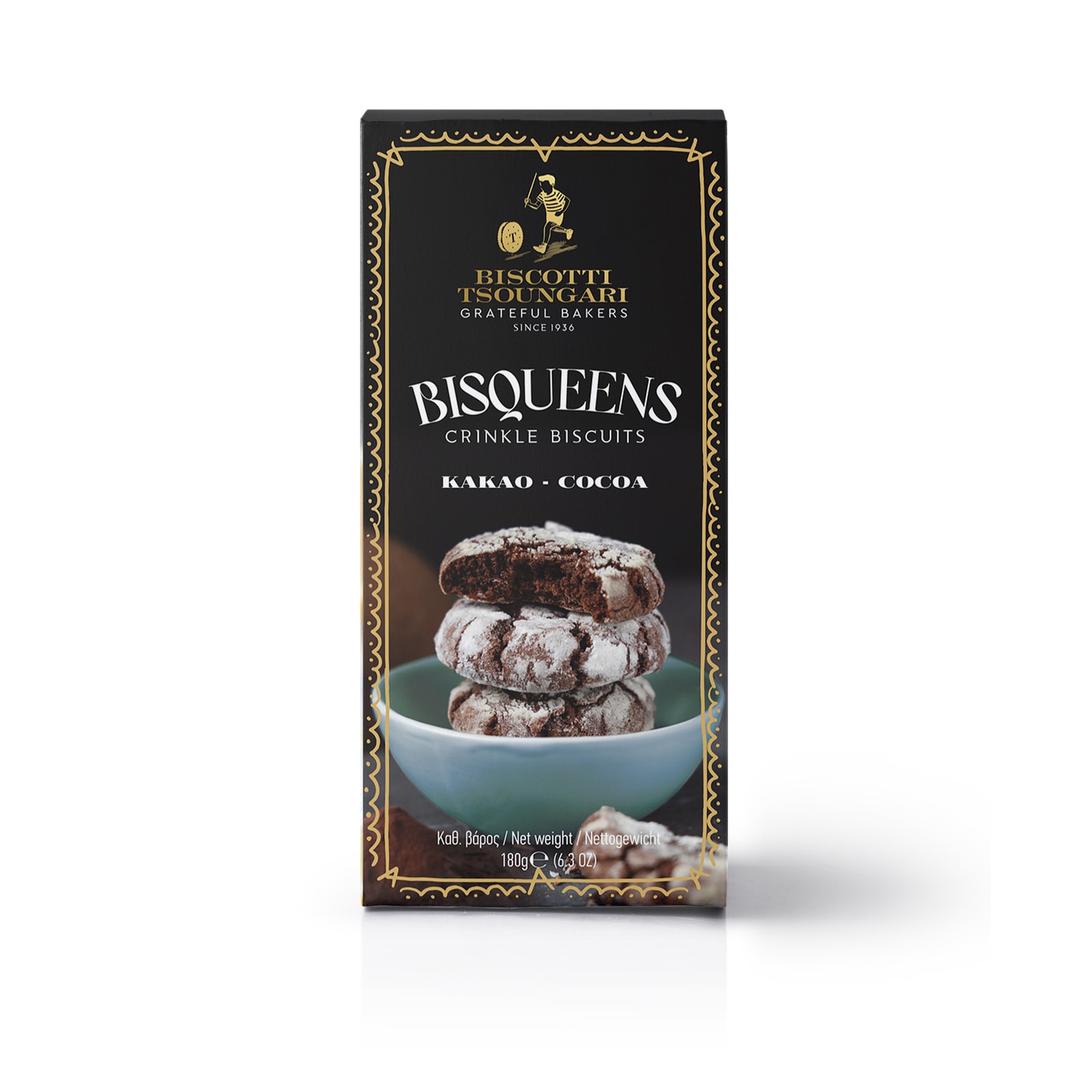 BISQUEENS Μπισκότα Brownie Κακάο 180g