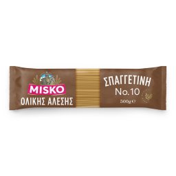 MISKO | Μακαρόνια Σπαγγετίνη Ολικής Άλεσης Νο10 500g