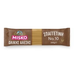 MISKO | Μακαρόνια Σπαγγετίνη Ολικής Άλεσης Νο10 500g
