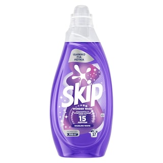 SKIP | Yγρό Πλυντηρίου Ρούχων Wonder Wash Dazzling White 37 Μεζούρες
