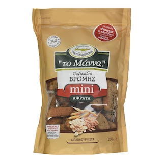 ΜΑΝΝΑ | Παξιμάδια Βρώμης Mini 280g