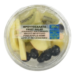 - | Φρουτοσαλάτα Ανανάς Ακτινίδιο Μήλο Μύρτιλο 200g