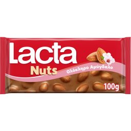LACTA | Σοκολάτα Ολόκληρο Αμύγδαλο 100g