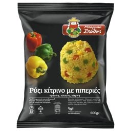 ΜΠΑΡΜΠΑ ΣΤΑΘΗΣ | Ρύζι Κίτρινο με Πιπεριές 600g