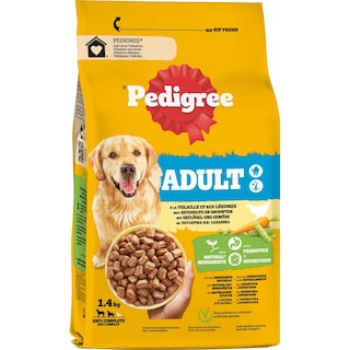 PEDIGREE | Σκυλοτροφή Adult Πουλερικά και Λαχανικά 1.4kg